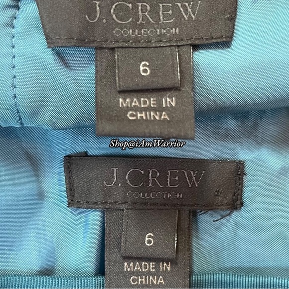 J.Crew Collection 2PC teal beaded crop top & pencil midi skirt *shop@iamwarrior - Picture 12 of 16